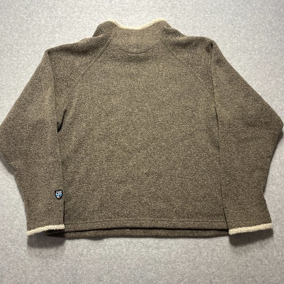 Alf Sweater Womens Medium Brown Fleece Pullover Mock Neck Long Sleeve Solid - Picture 4 of 10